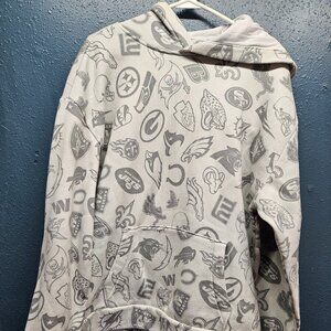 NFL Hoodie Mens Lg with Team Logos